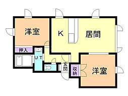 間取図画像 2LDK