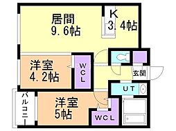 間取図画像 2LDK