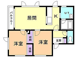 間取図画像 2LDK