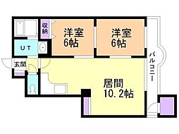 間取図画像 2LDK