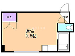 マイ・ハイム平岸 ワンルームの間取図画像