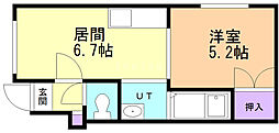 ジャムズ南33条 1DKの間取図画像
