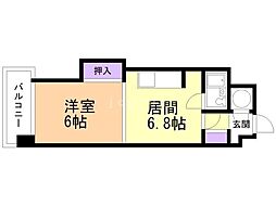 じょうてつドエル真駒内 1DKの間取図画像