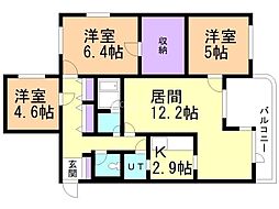 NOA2 3LDKの間取図画像