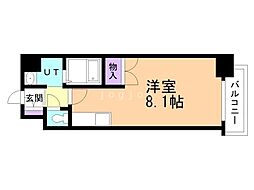 シティ・アドレ月寒公園 ワンルームの間取図画像