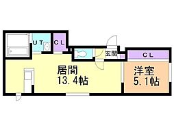 Stella 1LDKの間取図画像