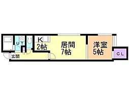 インフィニティ3 1LDKの間取図画像