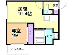 イルフィオーレNS 1LDKの間取図画像