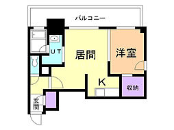S-FORT豊平三条 1LDKの間取図画像