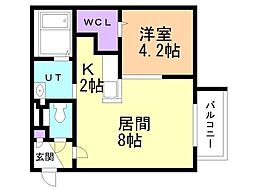 SORTE117 1LDKの間取図画像