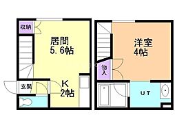 アプロード平岸324 1DKの間取図画像