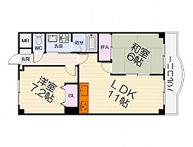 大阪府堺市西区鳳東町7丁（賃貸マンション2LDK・4階・52.92㎡） その2