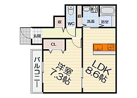 大阪府和泉市上町（賃貸アパート1LDK・1階・40.47㎡） その2