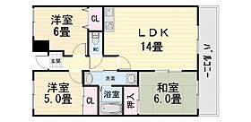 大阪府堺市西区浜寺石津町東1丁（賃貸マンション3LDK・3階・65.27㎡） その2