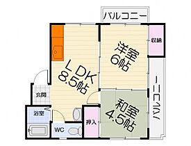 大阪府高石市千代田2丁目（賃貸マンション2LDK・4階・45.00㎡） その2