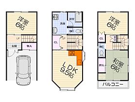 大阪府堺市西区浜寺石津町中3丁（賃貸一戸建3LDK・1階・89.91㎡） その2