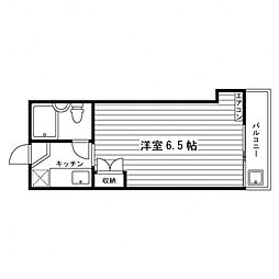 本町スチューデントハイツ 1Kの間取図画像