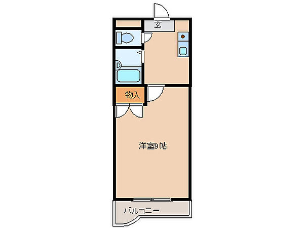 三重県四日市市生桑町(賃貸マンション1K・3階・24.30㎡)の写真 その2