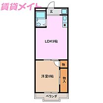 三重県いなべ市大安町宇賀（賃貸アパート1LDK・2階・35.54㎡） その2