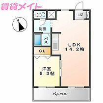 三重県いなべ市北勢町麻生田（賃貸マンション1LDK・1階・42.00㎡） その2