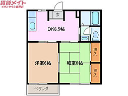 間取図画像 2DK