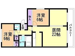 間取図画像 2LDK