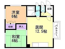 間取図画像 2LDK
