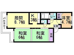 間取図画像 3LDK