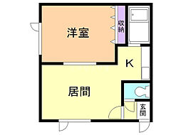 間取図画像 1LDK