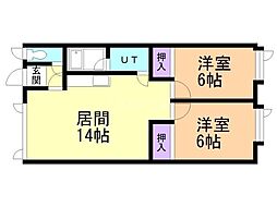間取図画像 2LDK