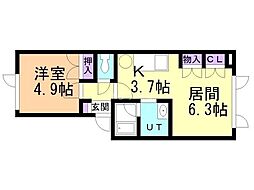 間取図画像 1LDK