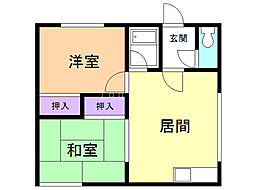 かまだハイツ 1階/1-南