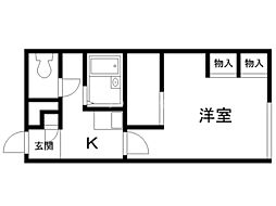 間取図画像 1K