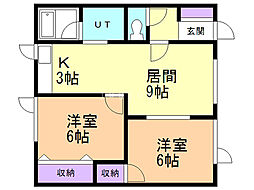 間取図画像 2LDK