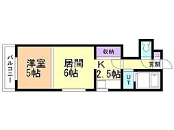 間取図画像 1DK