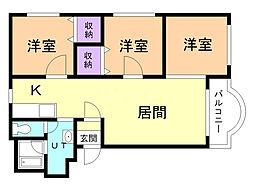 間取図画像 3LDK