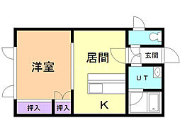 間取図画像 1DK