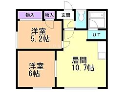 間取図画像 2LDK