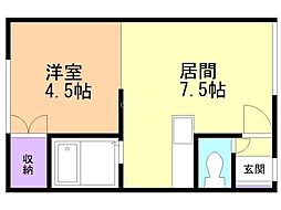 間取図画像 1DK