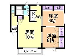 サウスウインド新富士 2階/202