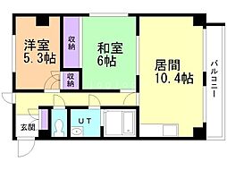 WINDIA仲浜 2LDKの間取図画像