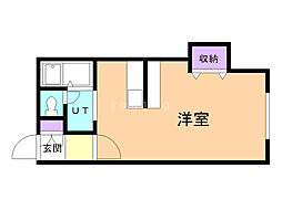 ミキハウス 1Kの間取図画像