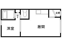 パークサイドt 1LDKの間取図画像
