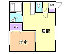 ケイズ・ステーブル 1LDKの間取図画像