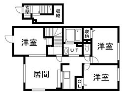 クレインフィールド 3LDKの間取図画像