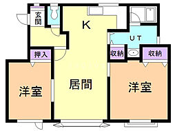 エンプレス 2LDKの間取図画像