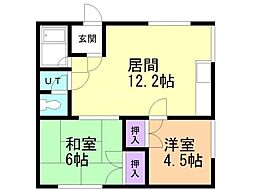 レジデンス21 2LDKの間取図画像