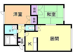 間取図画像 2LDK