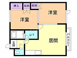 間取図画像 2LDK
