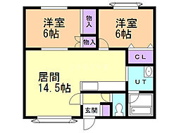 メイプルタウンルベル 2階